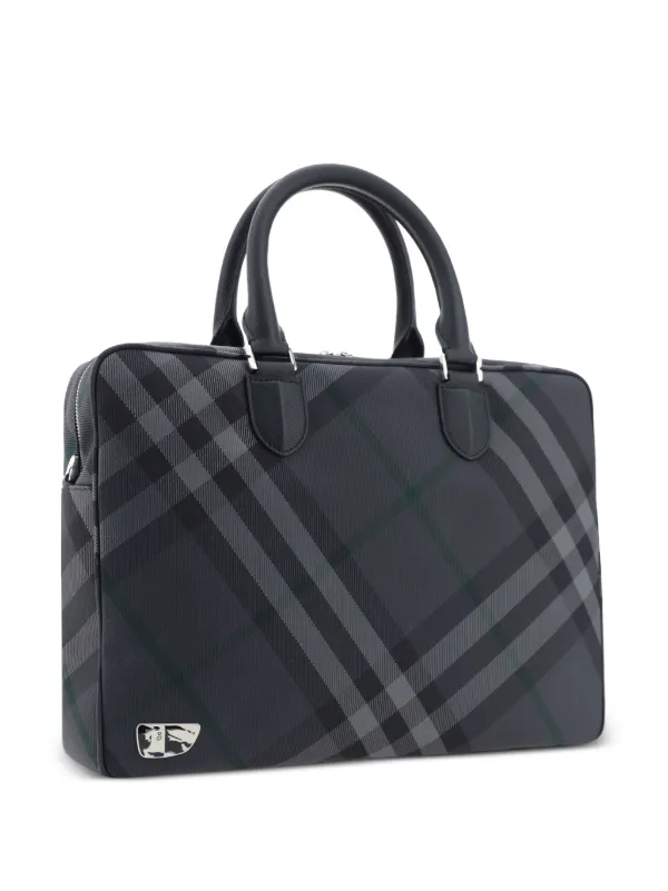 Burberry ビジネスバッグ チェック柄 BURBERRY バーバリー ノバチェック 2WAY ビジネスバッグ PVC