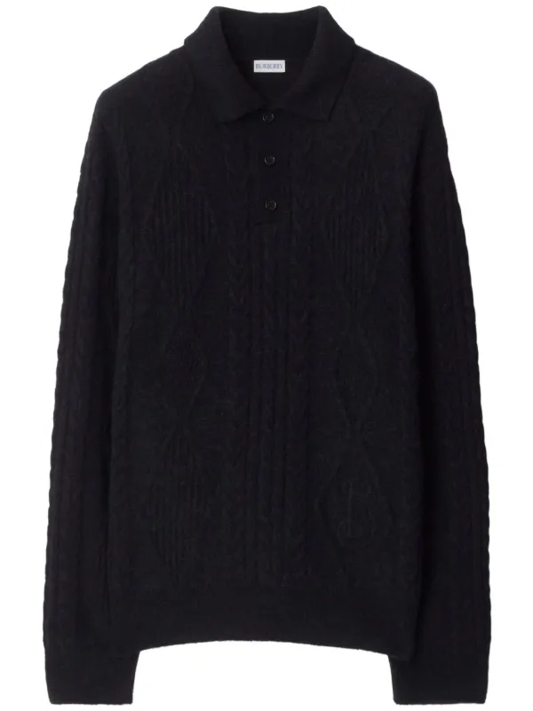 Burberry black jumper best sale