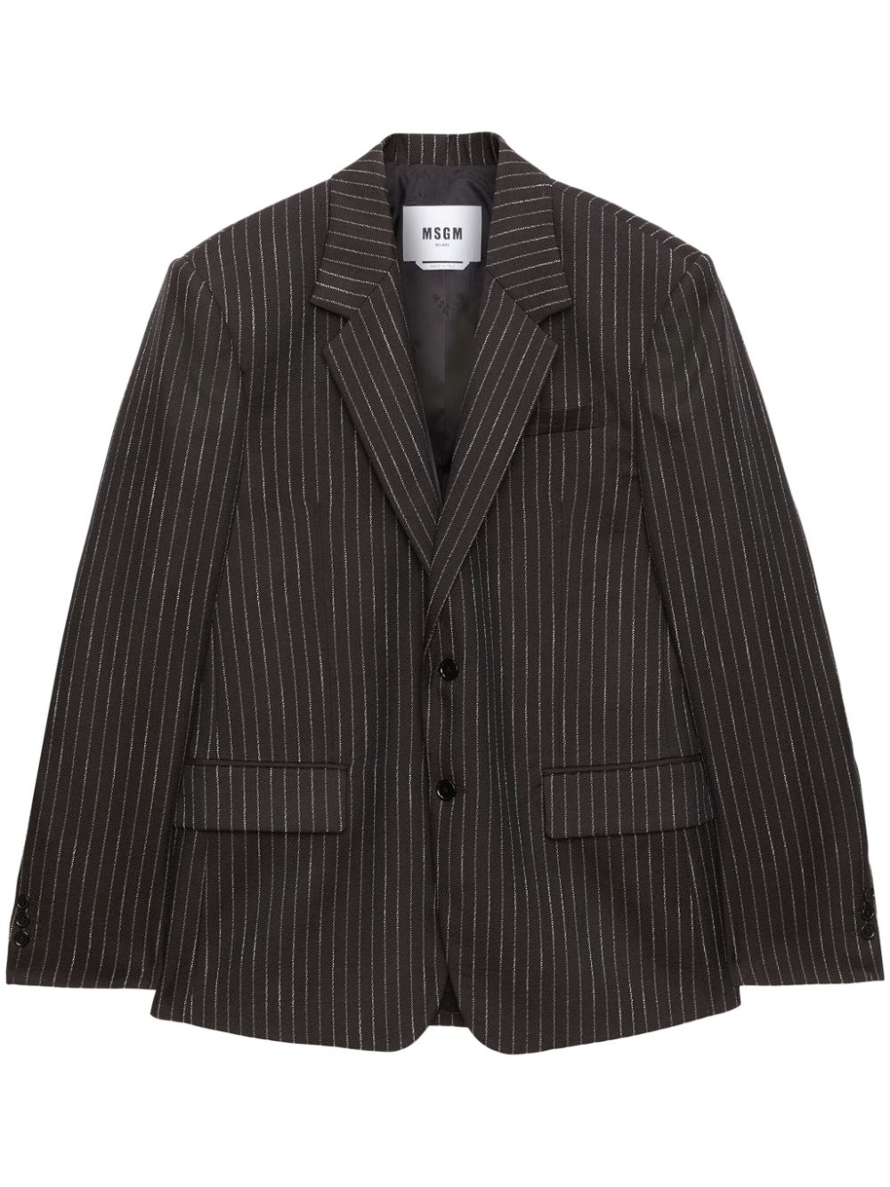 MSGM pinstriped blazer - Black