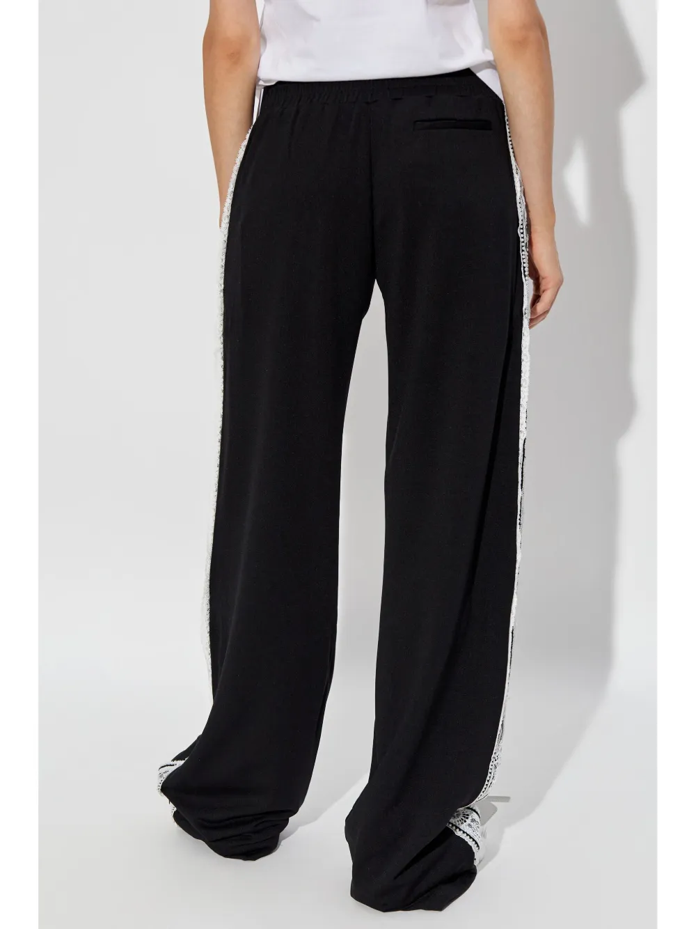 Cheap Off-White lace-detailing track pants Women