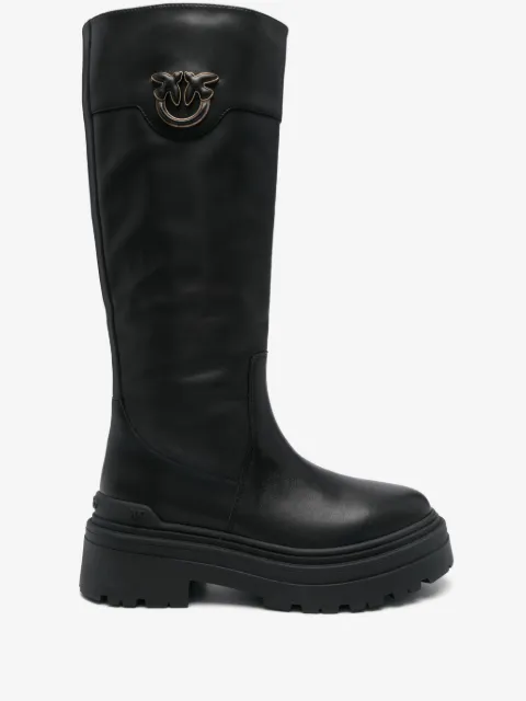PINKO Love Birds-plaque boots