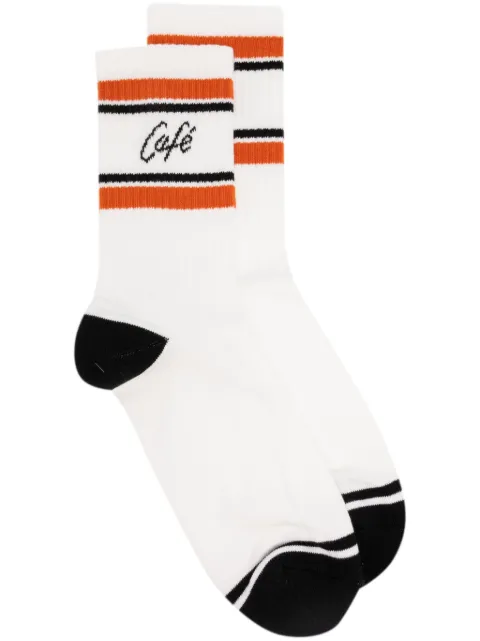 CAFÉ KITSUNÉ calcetines tejidos de canalé en intarsia