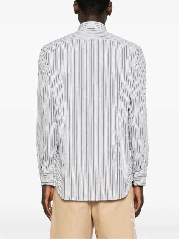 Tシャツ・カットソー ETRO FW25 'Pegaso' striped shirt (MRIB000499TR575 S8460) ETRO Striped Shirt | Green | FARFETCH