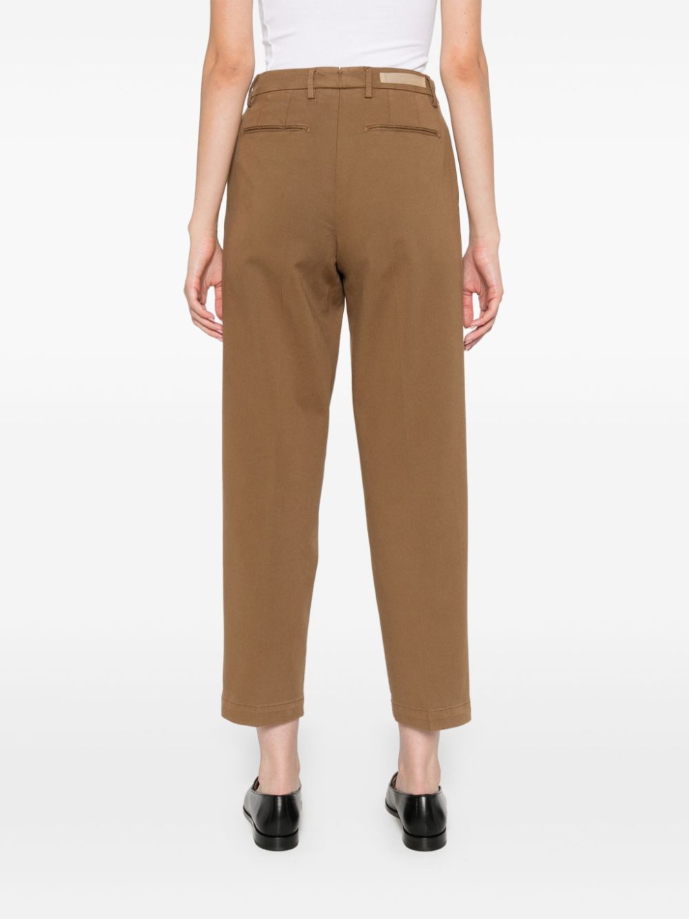 Shop Briglia 1949 Tapered Trousers In Brown