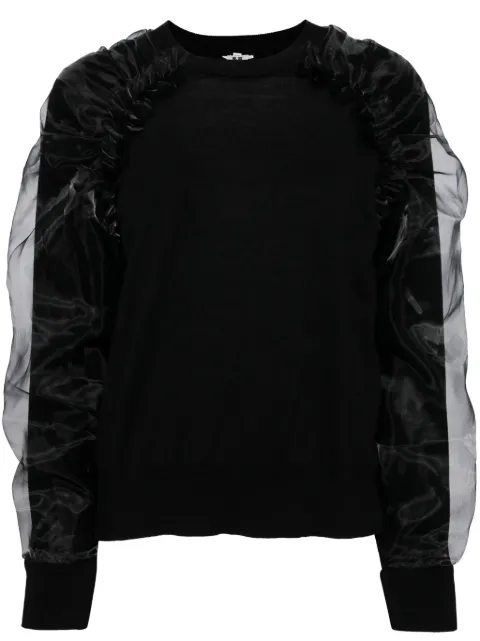 Noir Kei Ninomiya cut-out detailing jumper