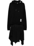 Maison MIHARA YASUHIRO hoodie combined dress - Black