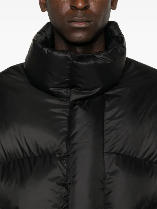 ブラック ダウンジャケット キルティング phenix(プラスフェニックス)FUSED QUILTING DOWN JACKET