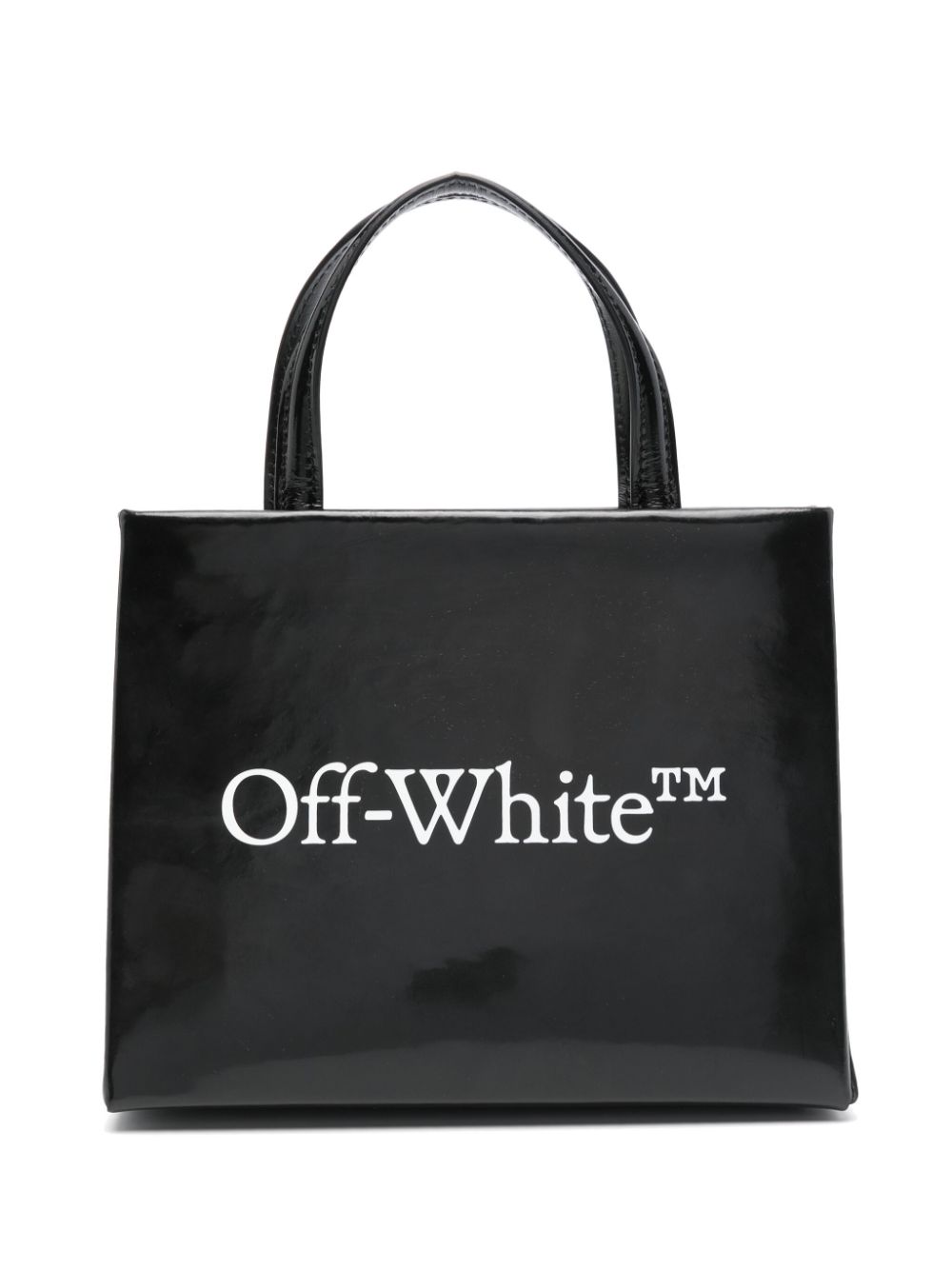 logo-print tote bag