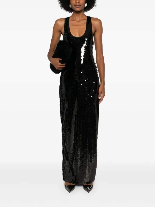 Retrofete Bella Maxi Dress | Black | FARFETCH BE