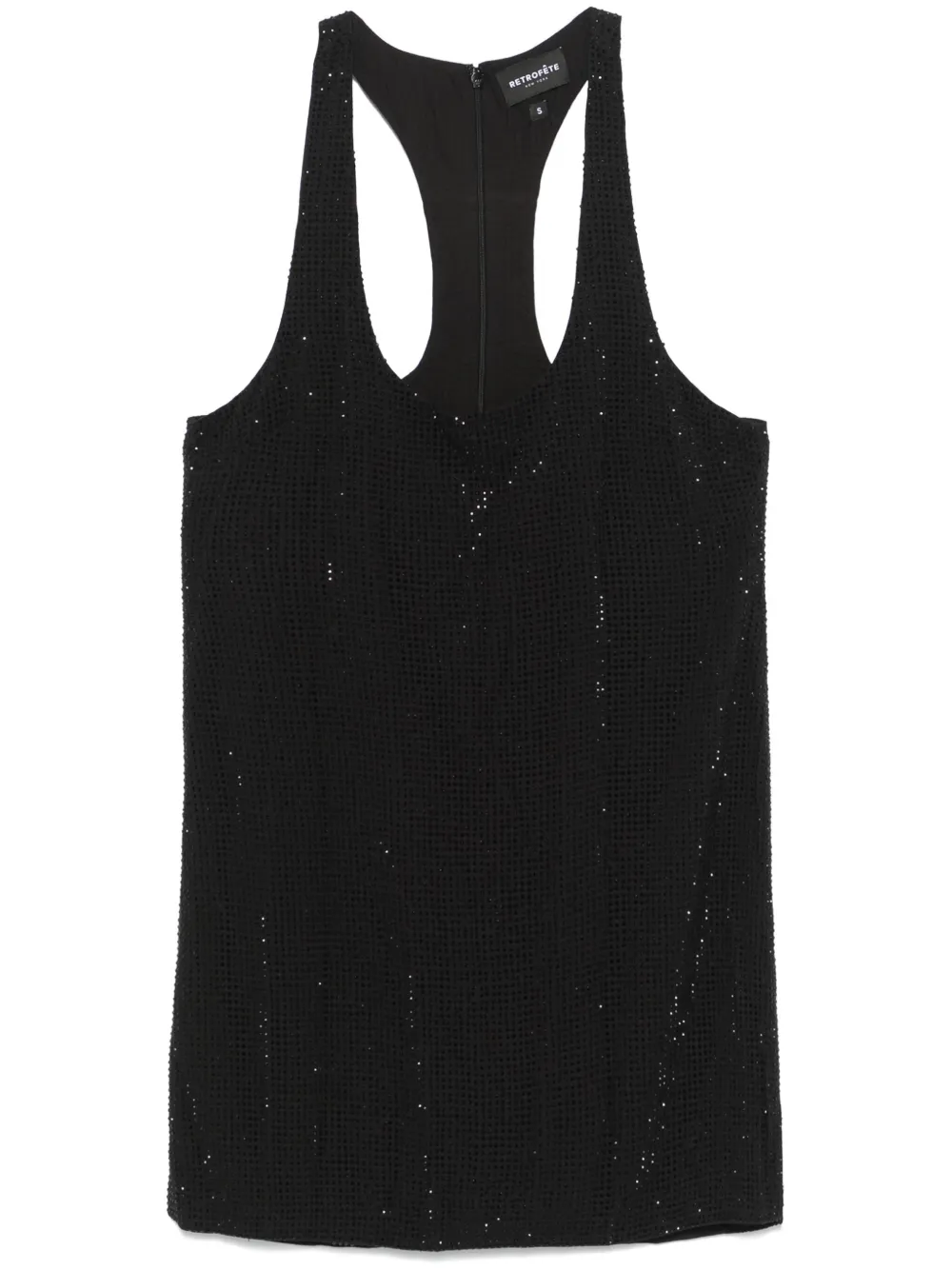 Retrofete Maves mini-jurk Zwart