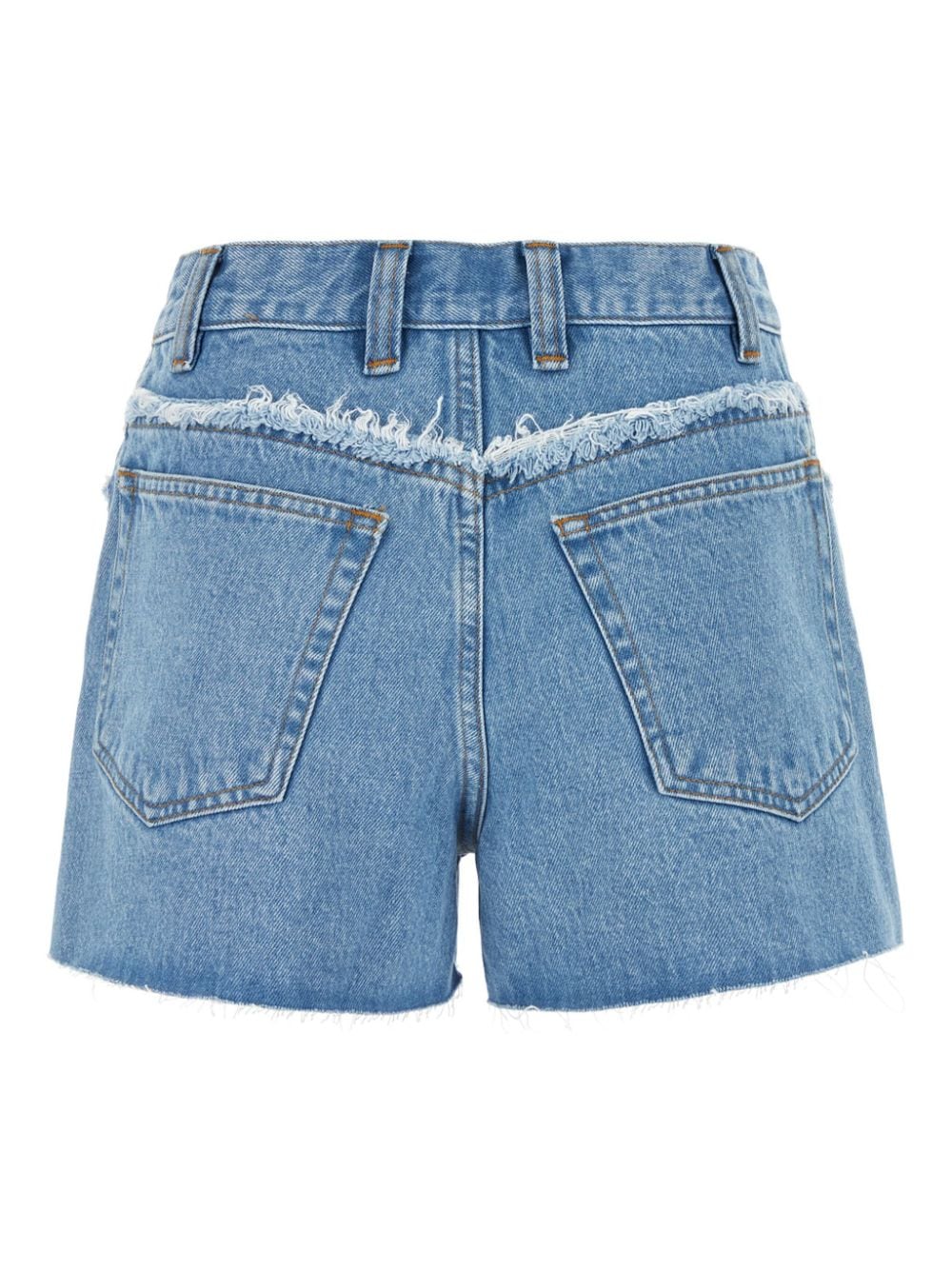 Shop Apc Denim Shorts In Blue