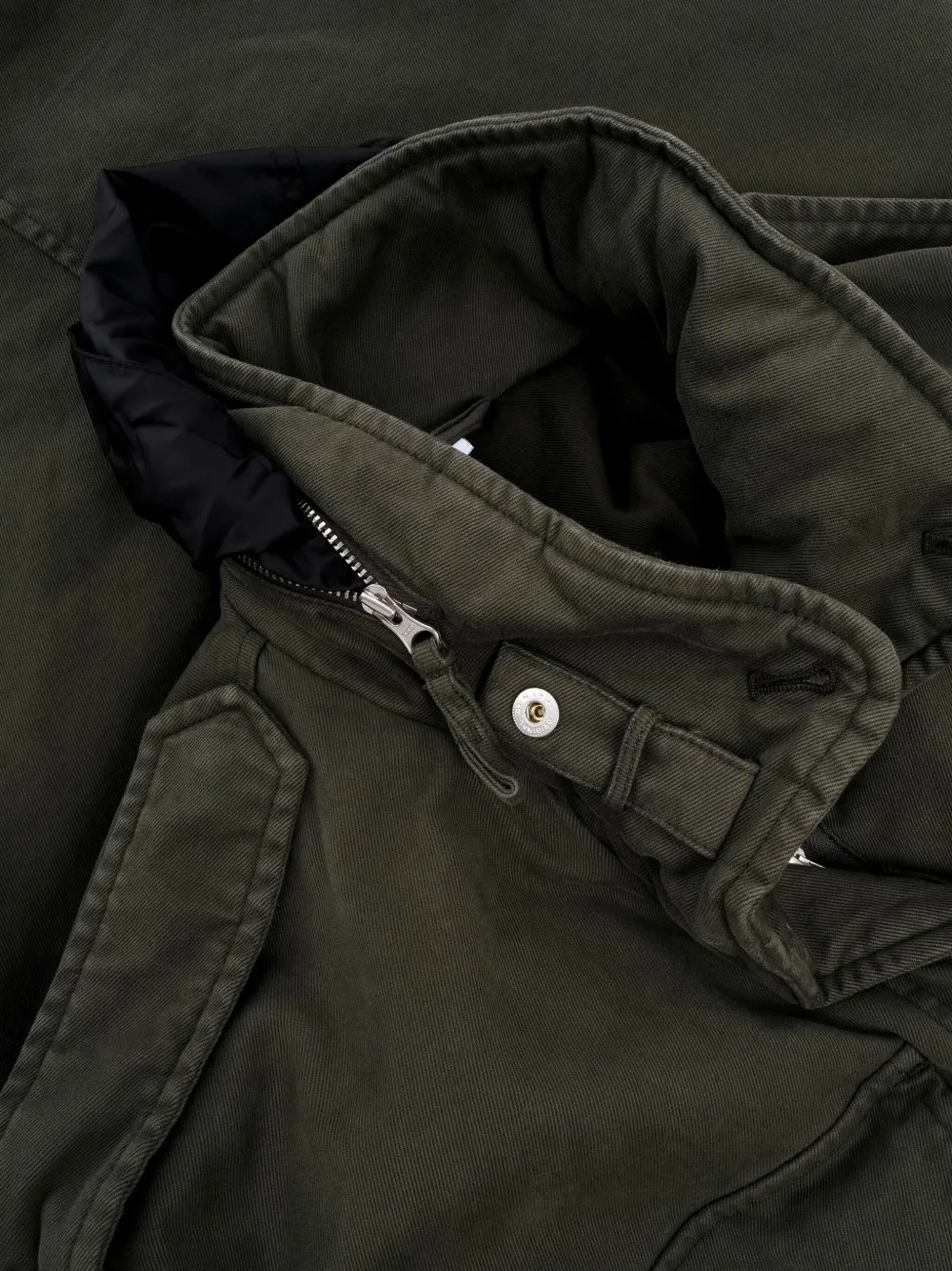 ASPESI Gabardina Con Capucha Verde FARFETCH DO