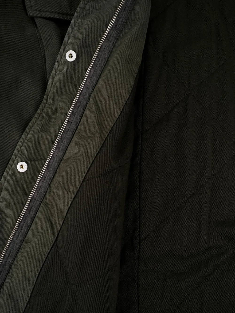 ASPESI Gabardine jas met capuchon Groen