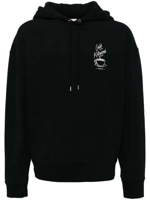 CAFÉ KITSUNÉ hoodie con logo bordado
