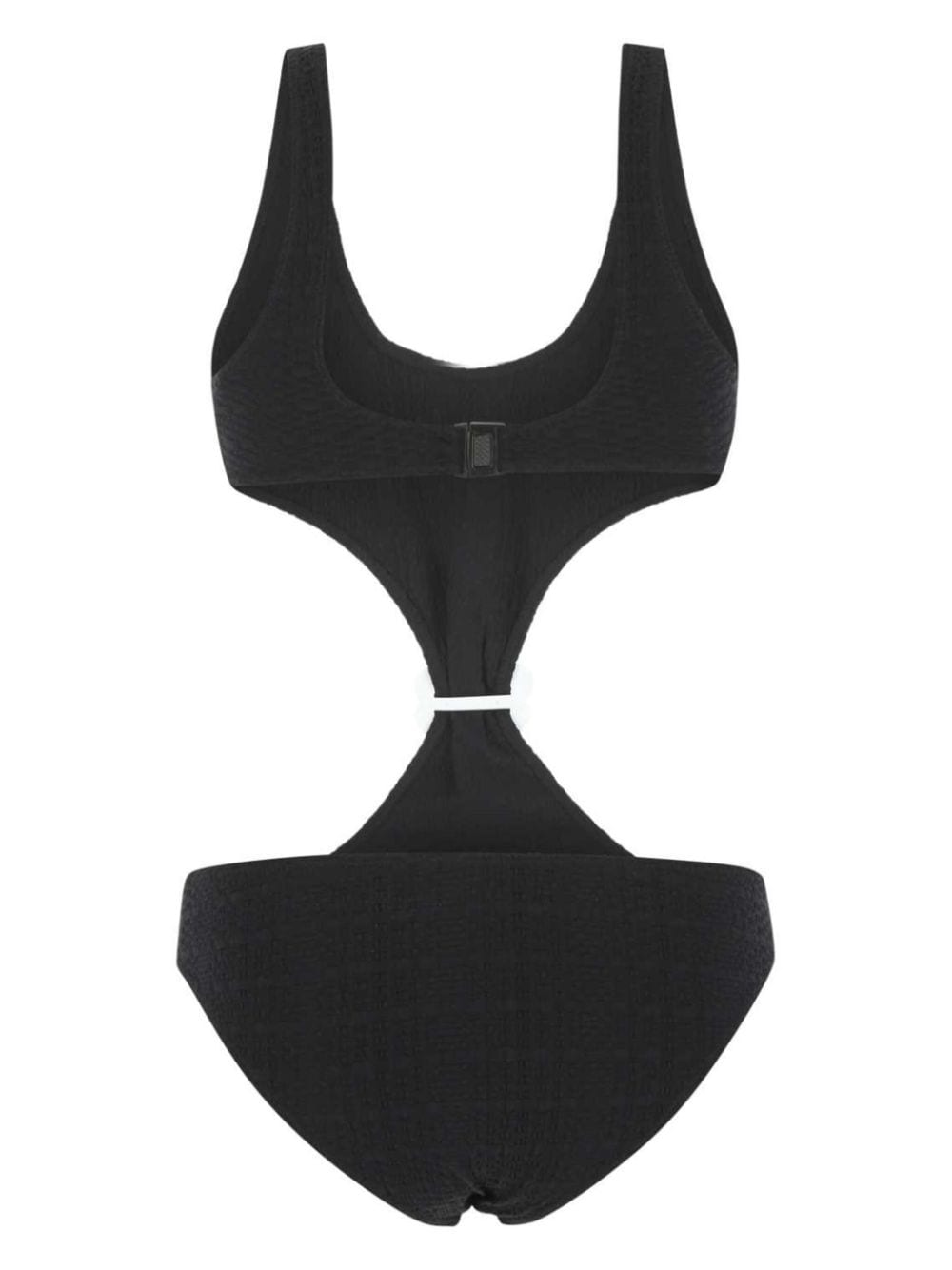 Lisa Marie Fernandez stretch terry scallop swimsuit - BLACK|BLACK