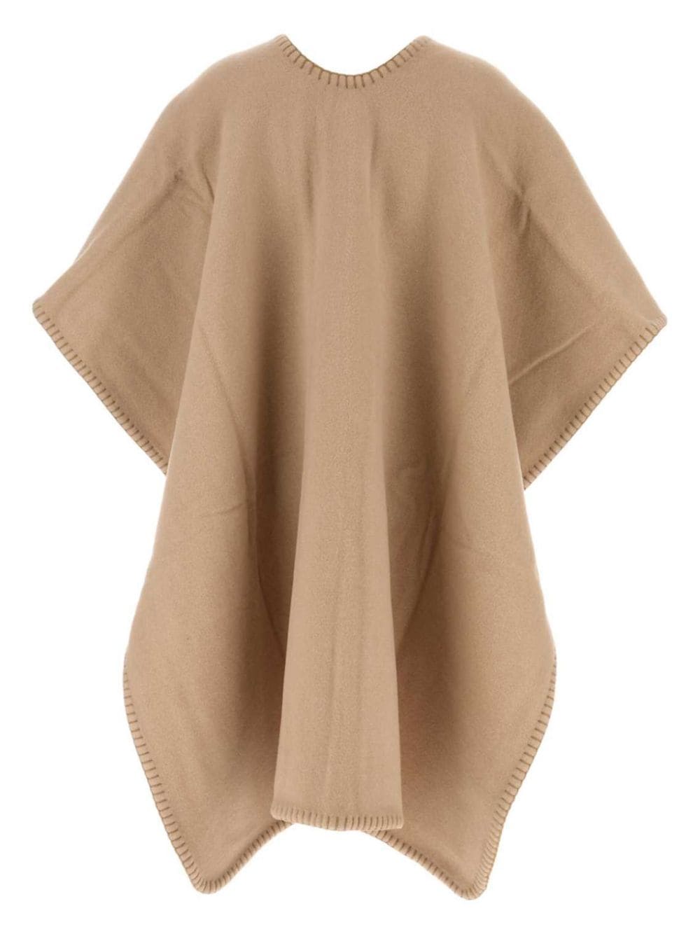 Shop Fendi Logo Cape In F0qb9|beige