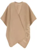 FENDI logo cape - Neutrals