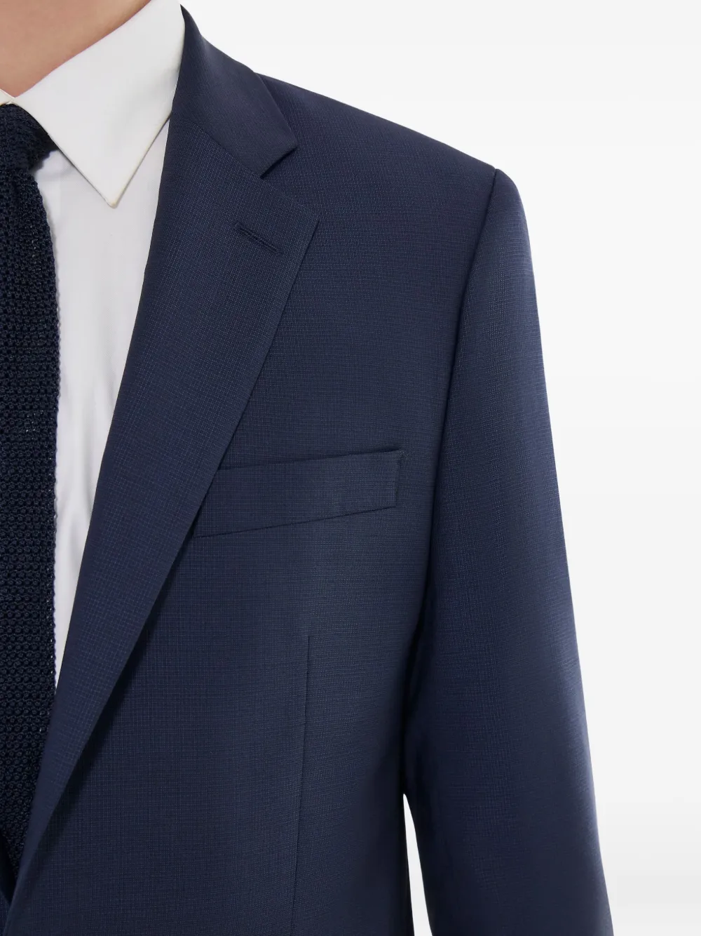 FURSAC Wollen pak met twee knopen Blauw