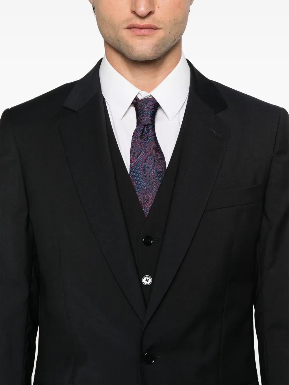 FURSAC Blazer van scheerwol Blauw
