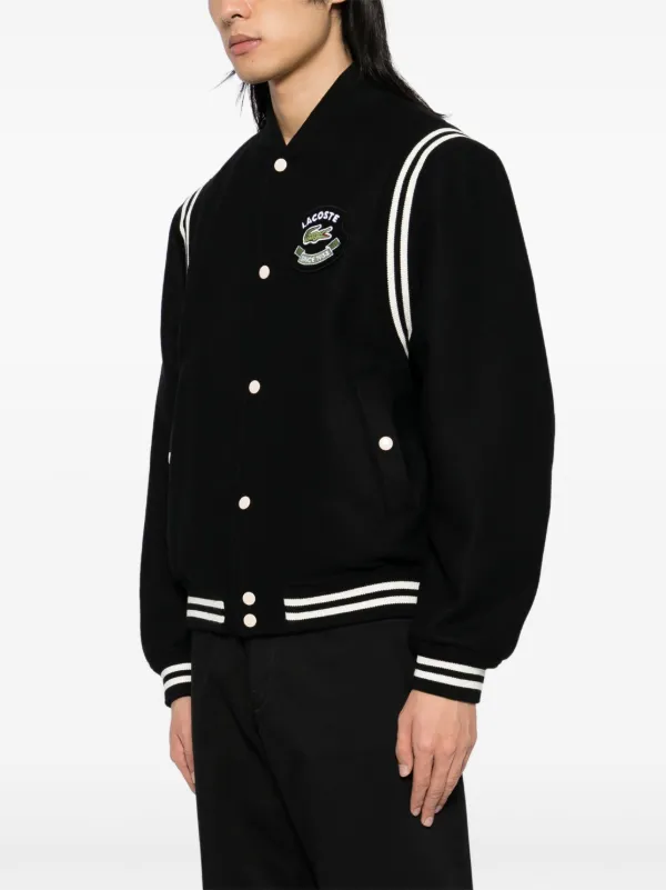 Lacoste Varsity Jacket Black FARFETCH ID