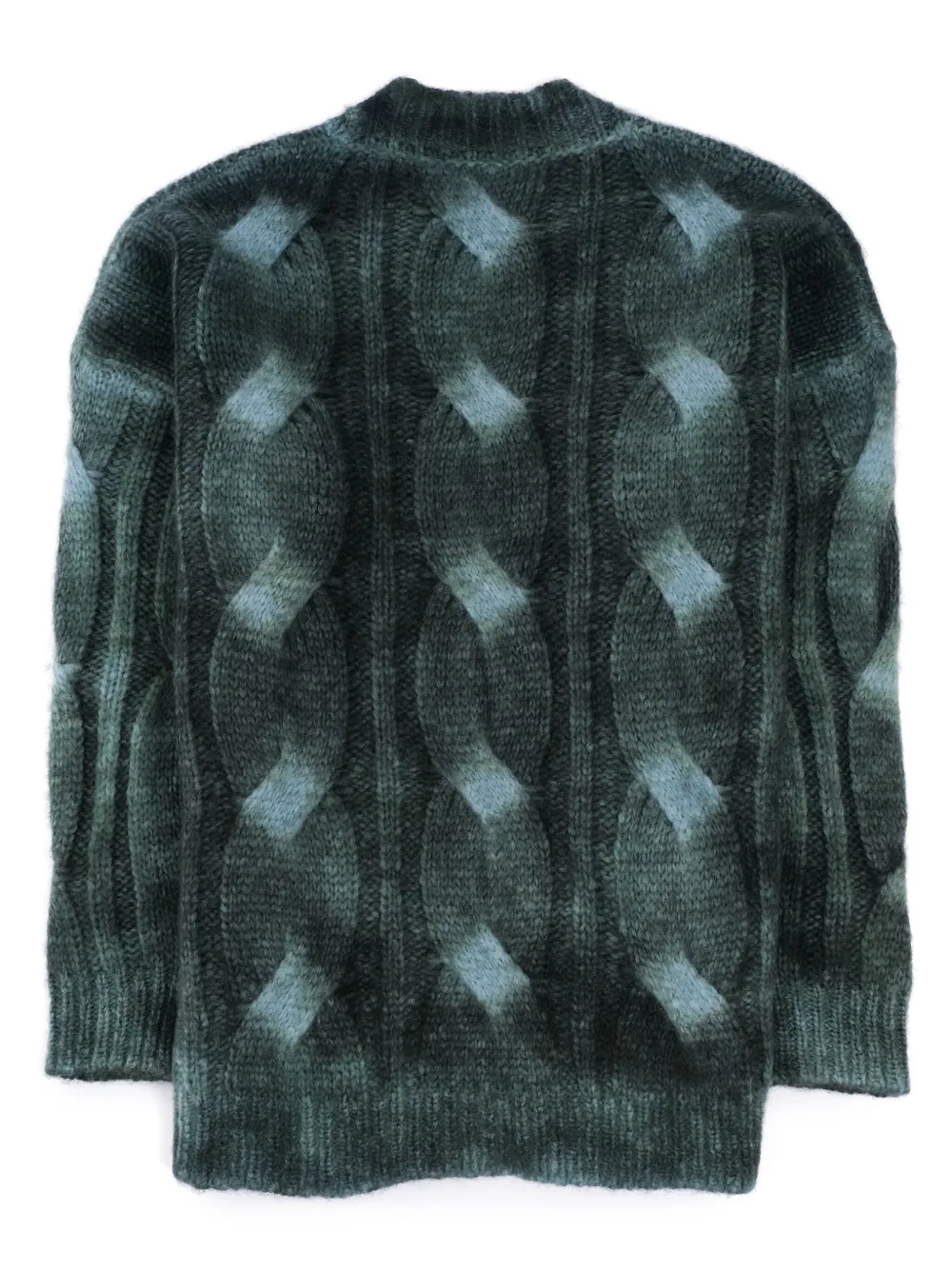Roberto Collina Kabelgebreid vest - Groen