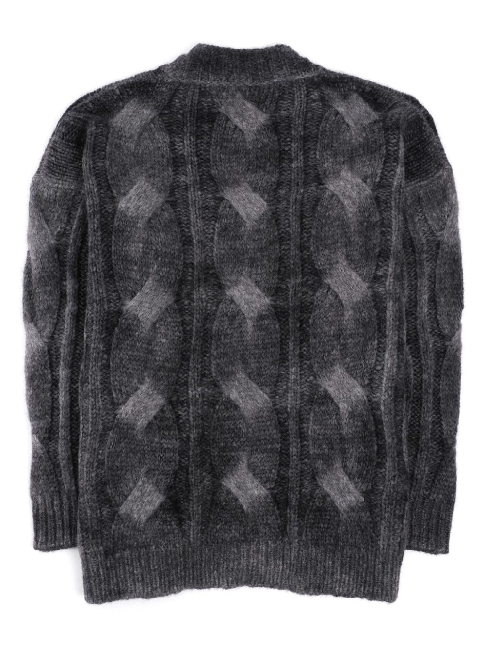 ROBERTO COLLINA CABLE-KNIT CARDIGAN 