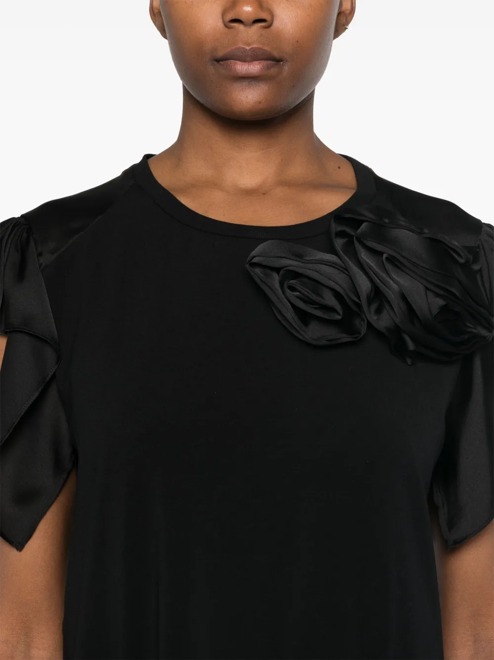 LIU JO Shirt met ruches Zwart