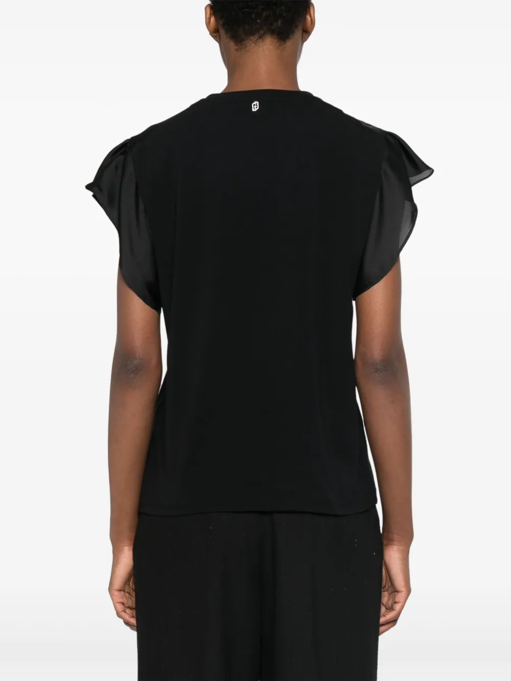 LIU JO Shirt met ruches Zwart