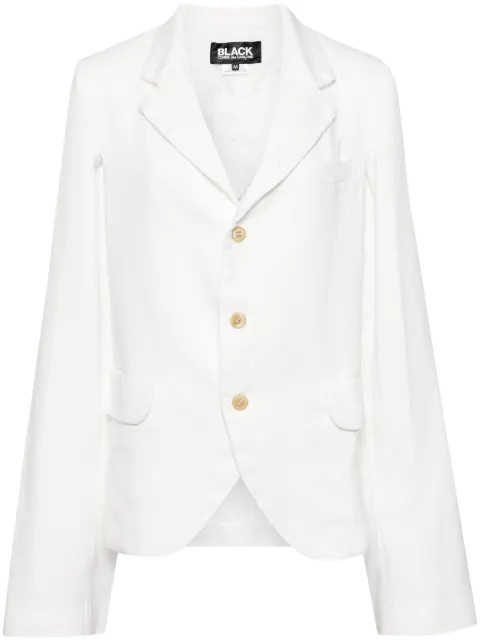 Black Comme Des Garçons بليزر بصف أزرار وفتحات