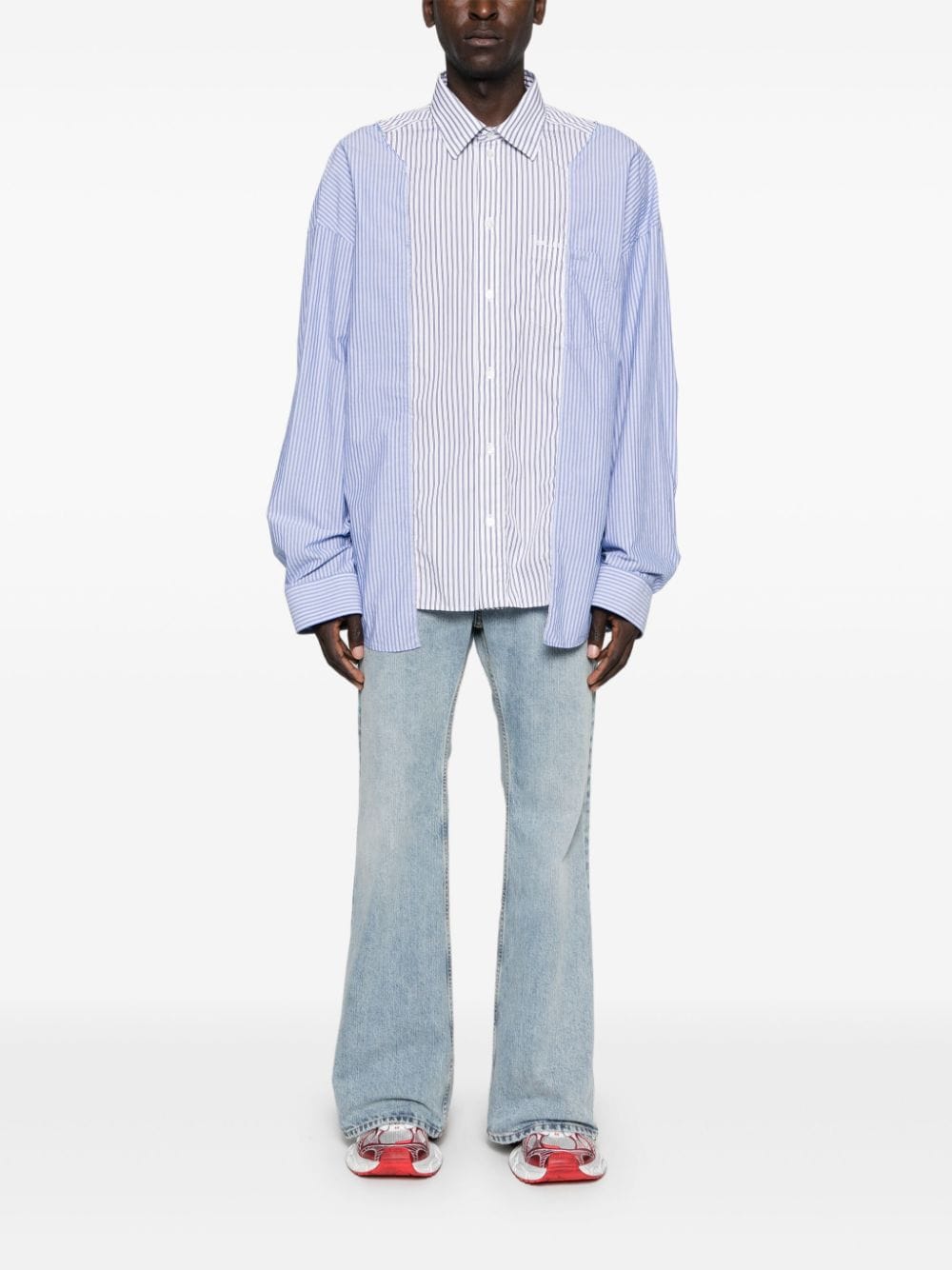 Balenciaga striped shirt - Blauw