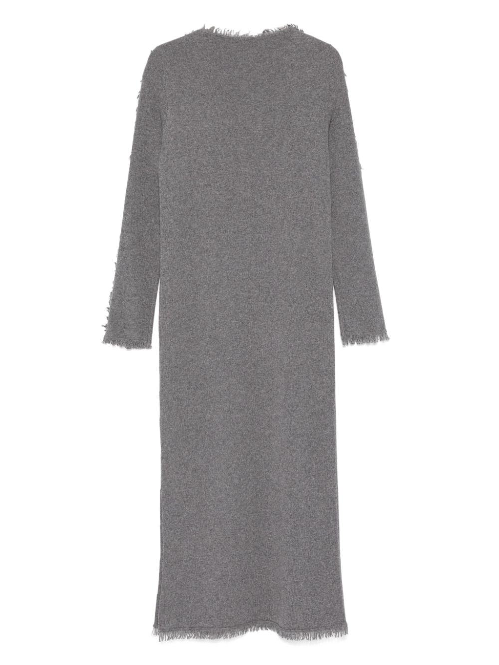 Shop Semicouture Justine Maxi Dress In Grey