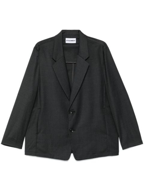 Attachment felted blazer