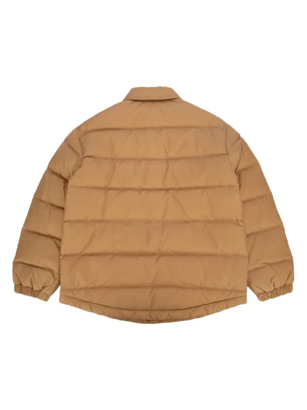 Fendi Kids ロゴパッチ パデッドジャケット | ブラウン | FARFETCH JP