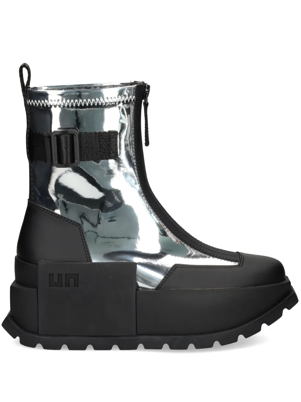 United Nude Roko Bootie Ii Boots In Silver