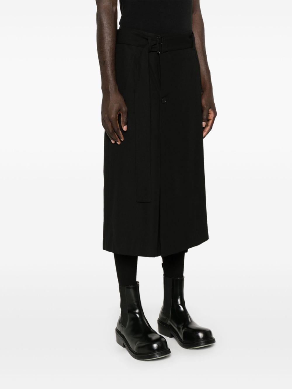 Shop Attachment Wrap Skirt In Black