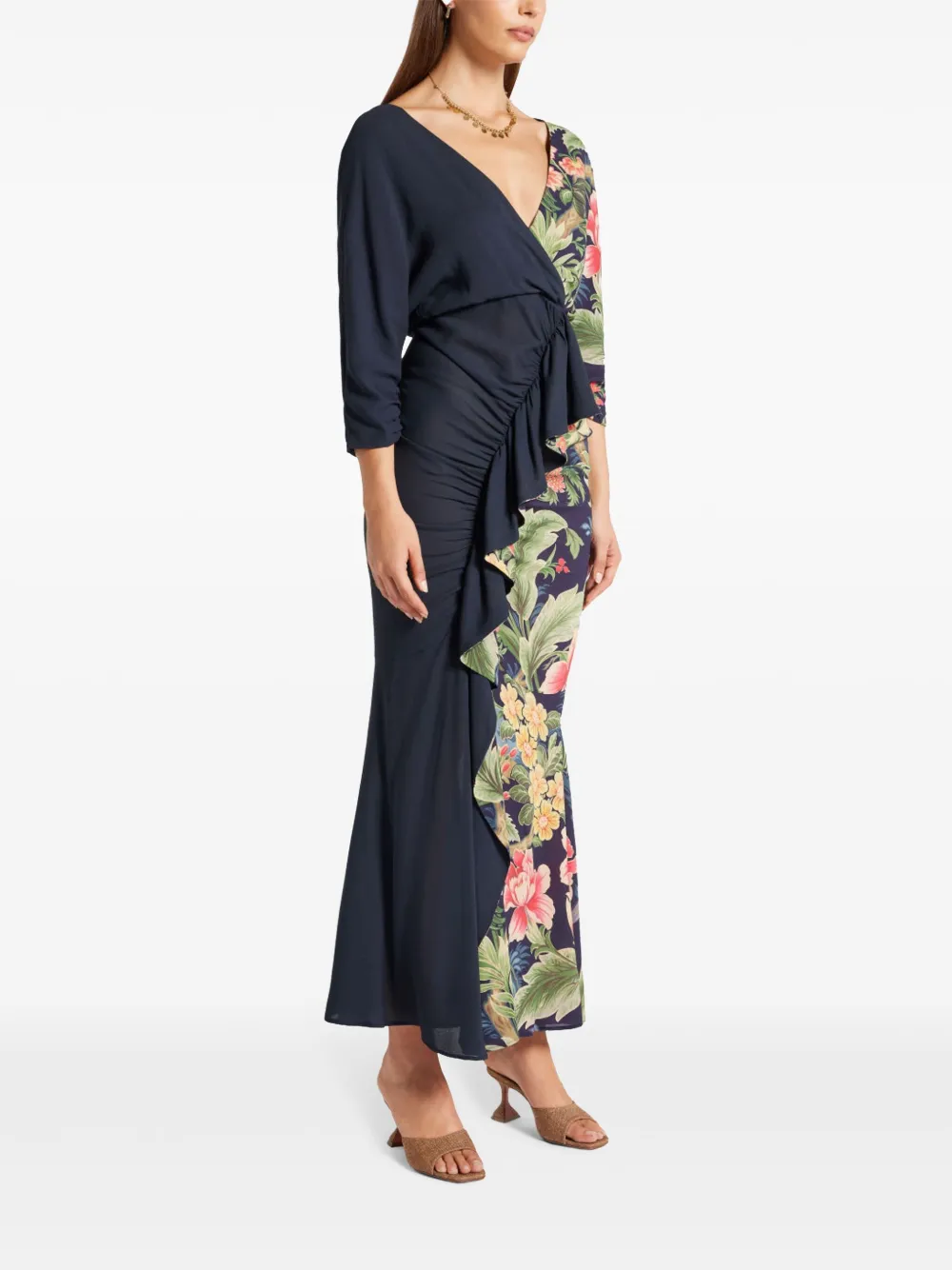 ETRO Jurk met bloemenprint Blauw
