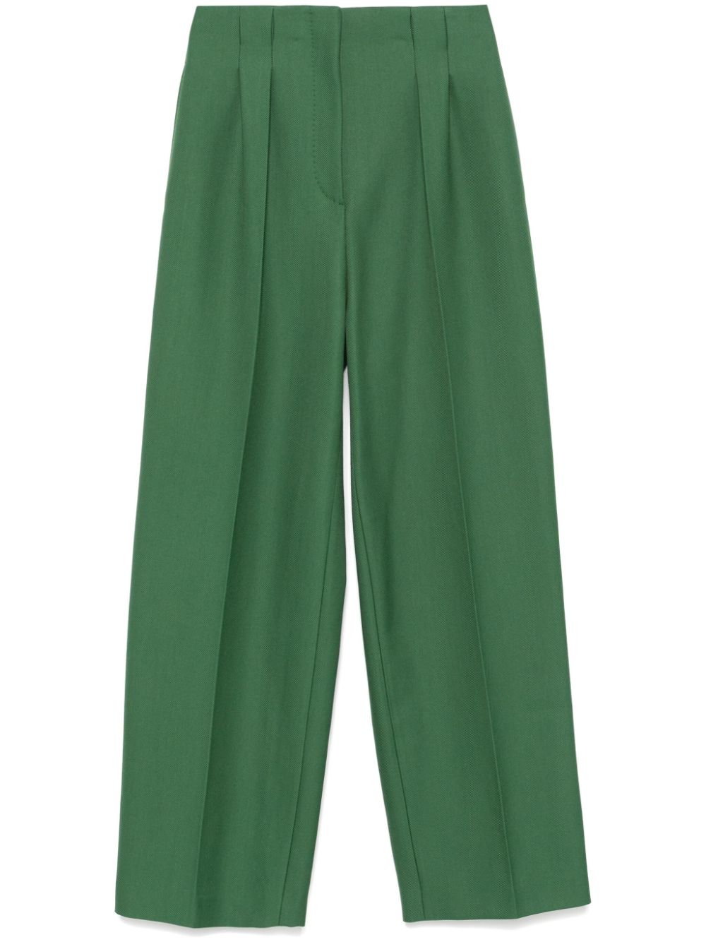 Shop Lacoste High-waisted Trousers In Green