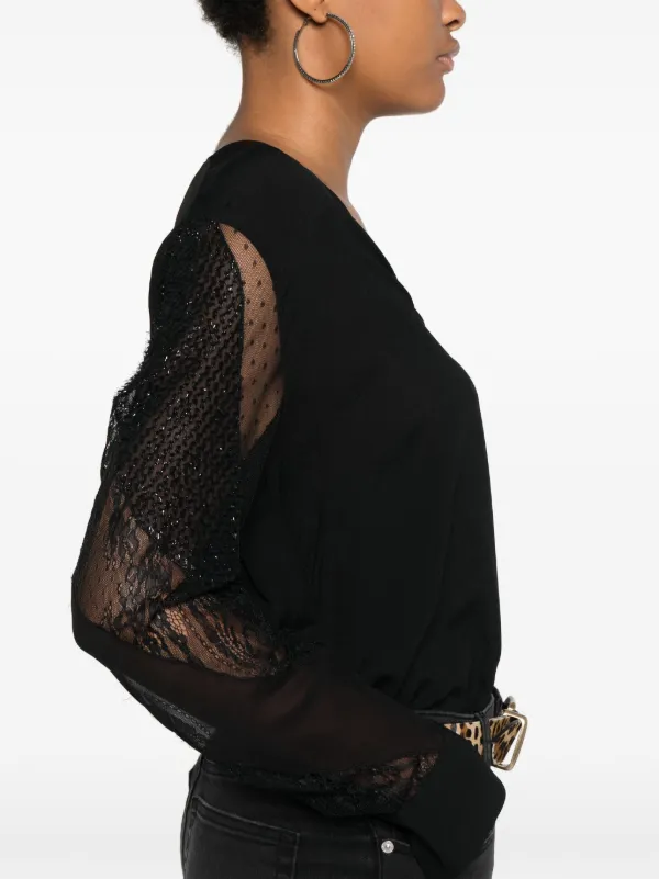 プレッチェページ PINKO Le Mans Blouse | Black | FARFETCH ZA