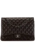 CHANEL Pre-Owned 2013-2014 Maxi Classic Lambskin Double Flap shoulder bag - Black