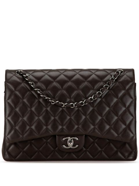 Cheap HOT SALE CHANEL 2013-2014 Maxi Classic Lambskin Double Flap shoulder bag Women