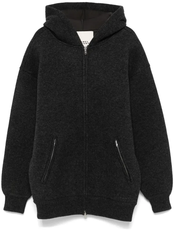 ISABEL MARANT Lanny Hoodie Grey FARFETCH CA