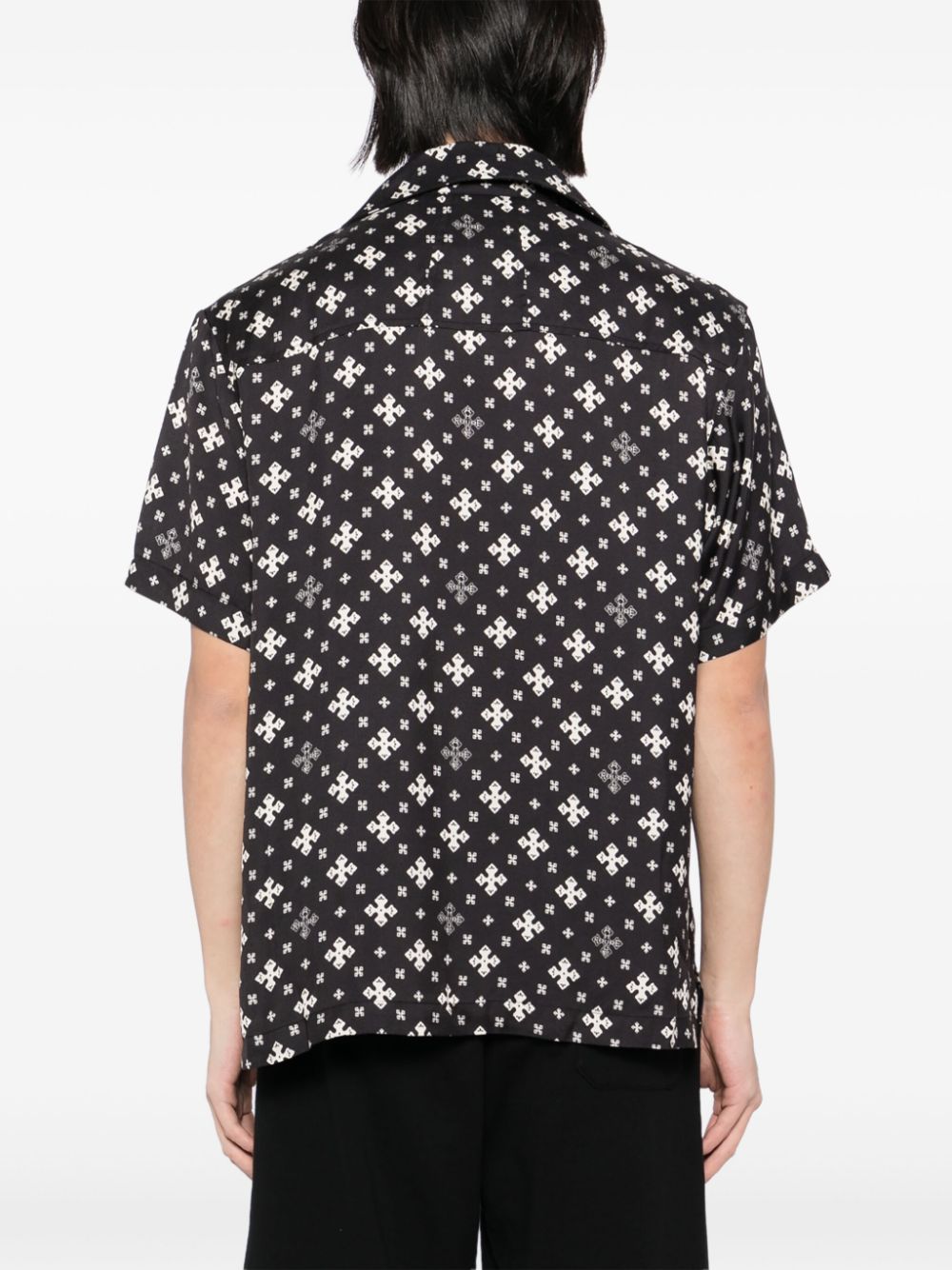 RHUDE Cross bandana overhemd Zwart