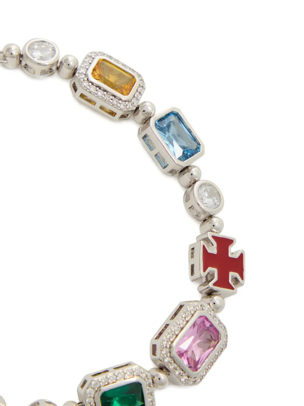 Cernucci Motif Embellished Bracelet In Multi
