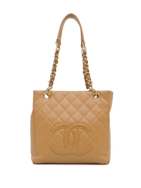 CHANEL 2003-2004 Caviar Petite Shopping Tote shoulder bag Women