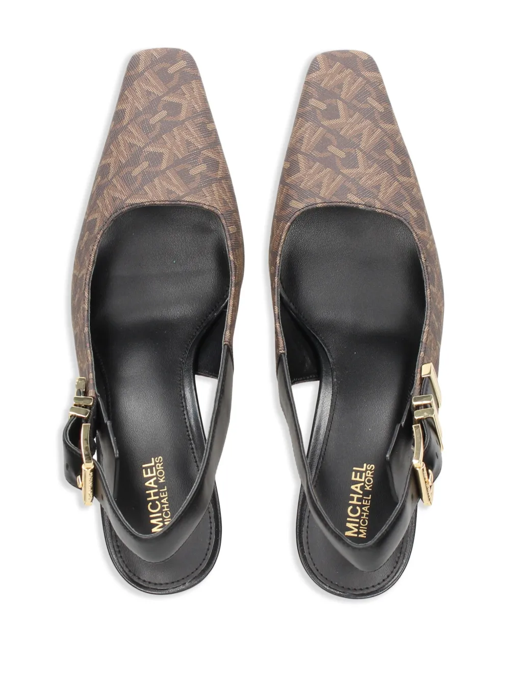 Michael Michael Kors Pointed High-heeled Sandals In Brown