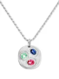 Bleue Burnham Oval Chloroplast pendant - Silver