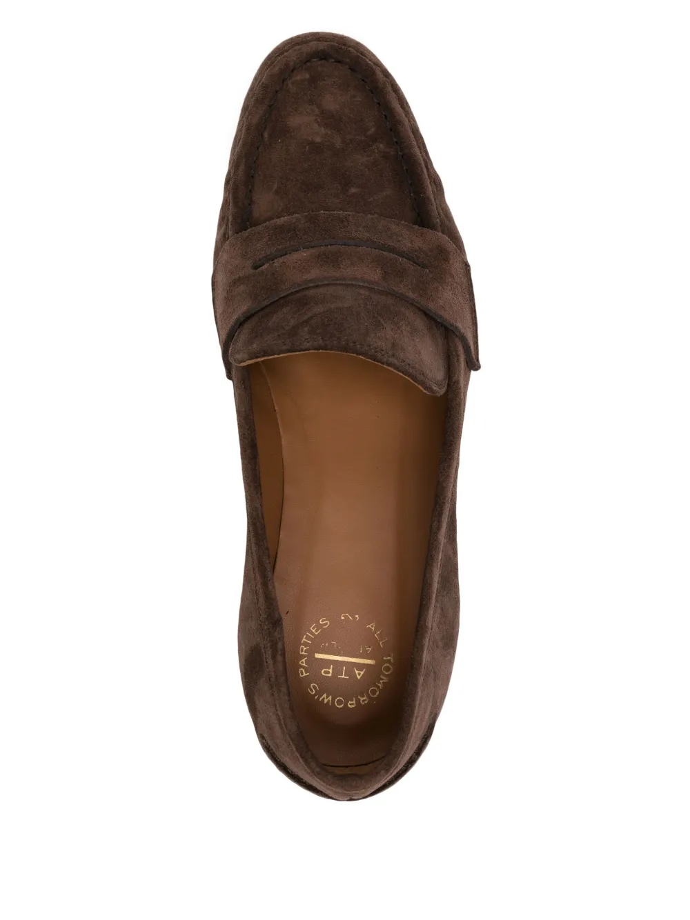ATP Atelier Airola Walnut suède loafers Bruin