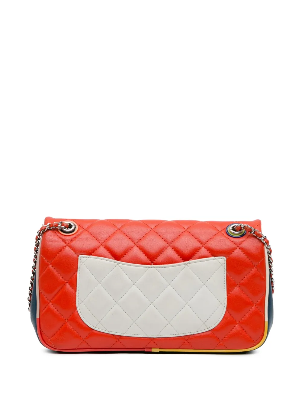 CHANEL Pre-Owned 2016-2017 Medium Quilted Lambskin Paris-Cuba Color Flap crossbody bag - Rood