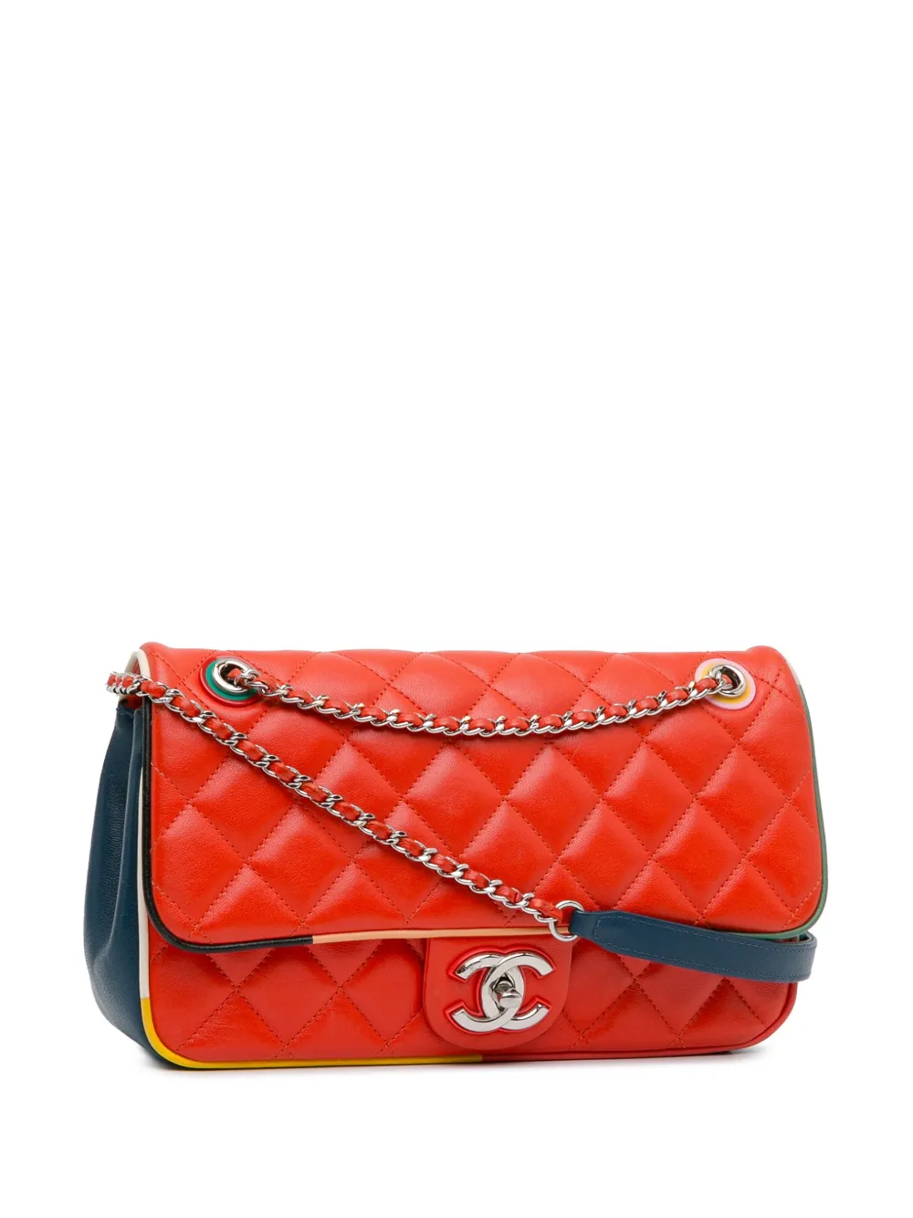 CHANEL PreOwned 20162017 Medium Quilted Lambskin ParisCuba Color