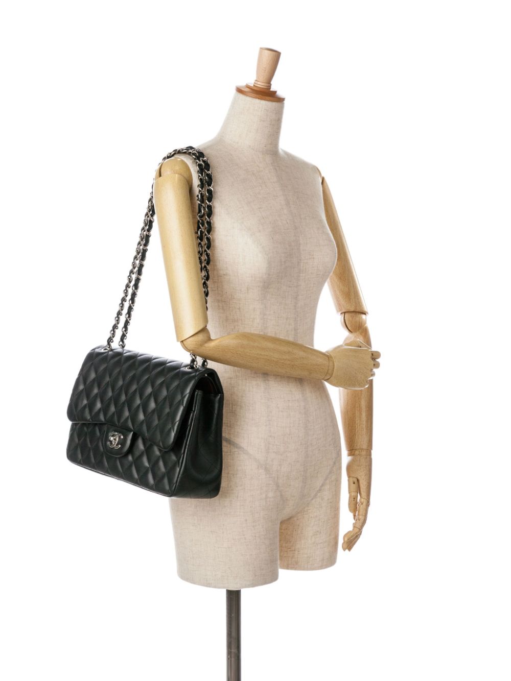 CHANEL 2014 Jumbo Classic Lambskin Double Flap shoulder bag Women